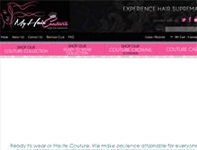 Tablet Screenshot of myhaircouture.com